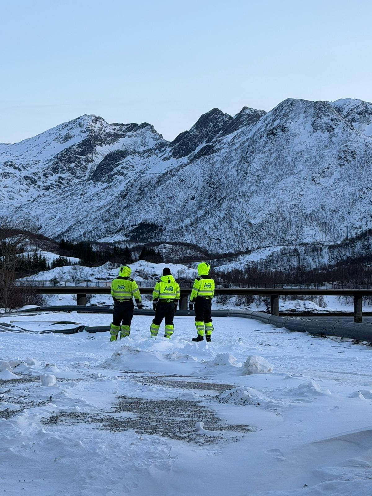 AQ Solutions team on site in Northern Norway